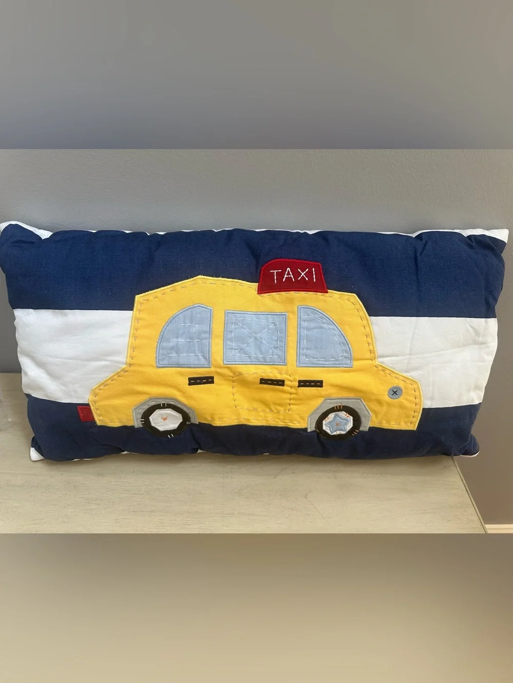 Pottery Barn Kids Taxi Pillow